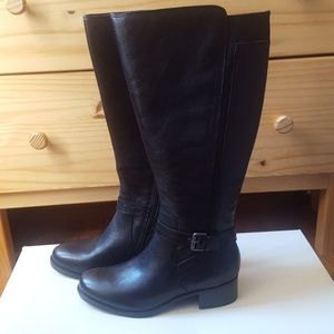 NWT Naturalizer Wynnie Wide Calf Black Boots
